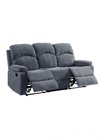 Jude 3-Seater Recliner Sofa Grey 94x194cm