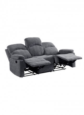 Jude 3-Seater Recliner Sofa Grey 94x194cm