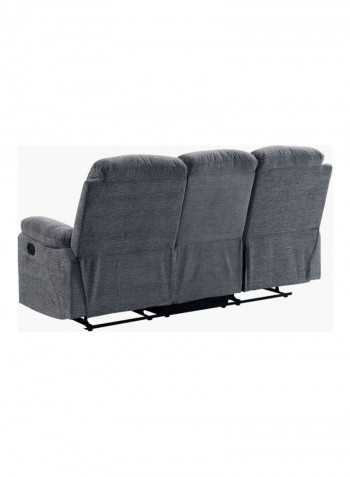 Jude 3-Seater Recliner Sofa Grey 94x194cm