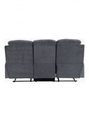 Jude 3-Seater Recliner Sofa Grey 94x194cm