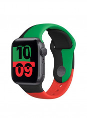 Smartwatch Series 6 40mm GPS Space Grey Aluminum Case with Sports Band Black Unity