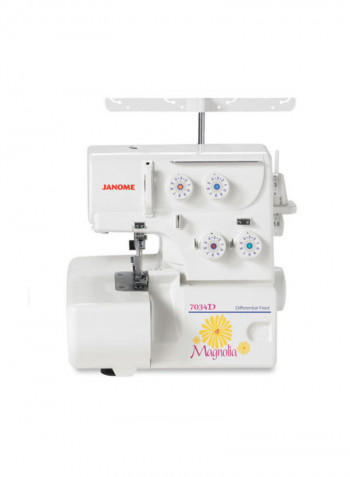 7034D Magnolia Thread Overlock Machine White