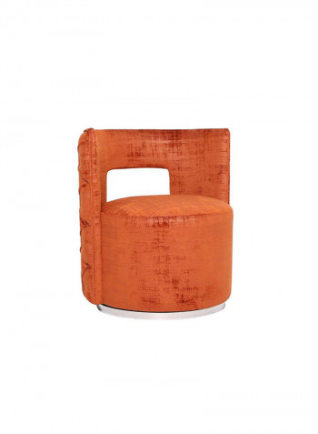 Raquel Fabric Accent Chair Orange 70x63x78.5cm