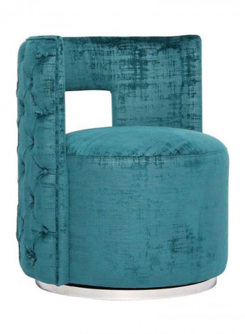 Raquel Fabric Accent Chair Turquoise 70x63x78.5cm