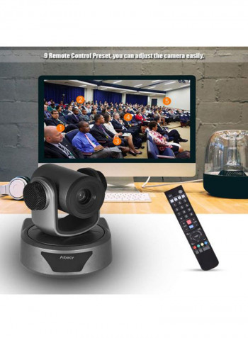 Full Hd Conference Camera With 2.0 Usb Web Cable And Remote Control