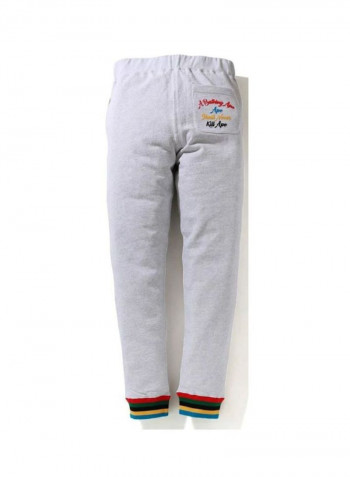 Shark Printed Sweatpants Grey/Red/White