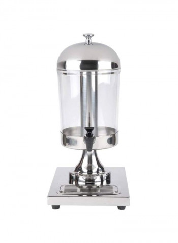 Cold Beverage Dispenser Clear/Silver 8.5Quart