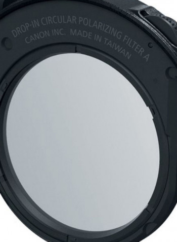 Drop-In Circular Polarizing Filter For Camera Lens Black