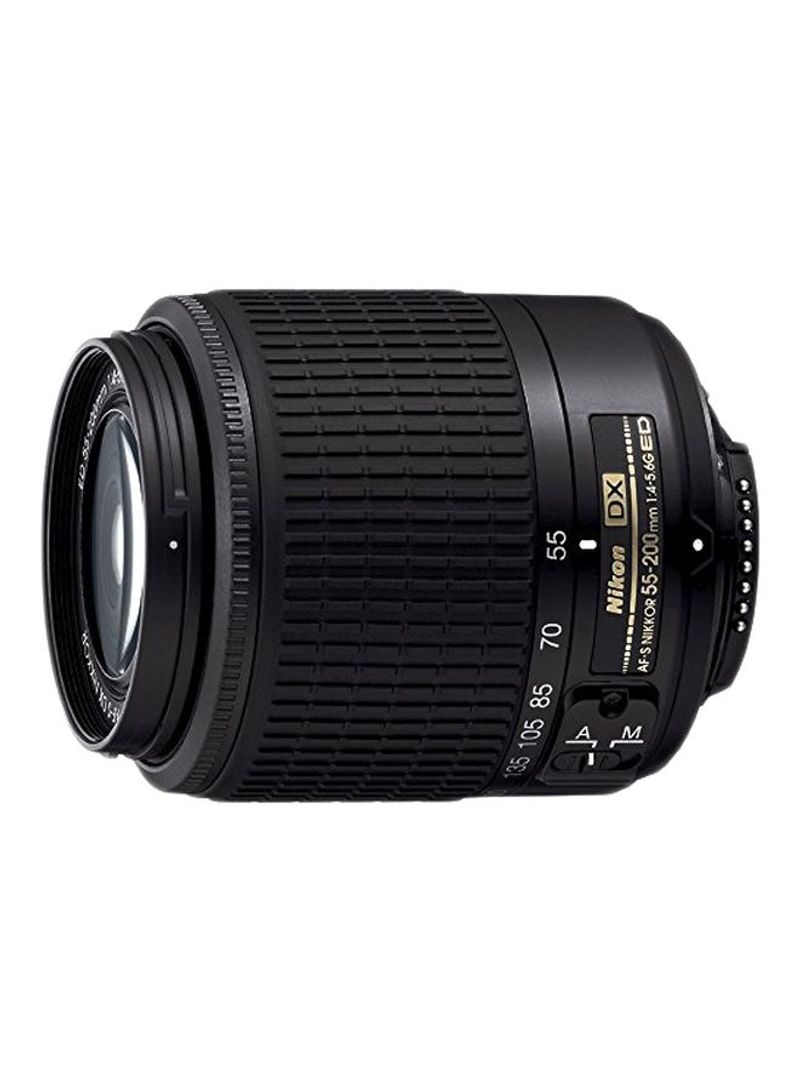 Nikkor 55-200mm f4-5.6G ED Autofocus Zoom Lens Black/Clear