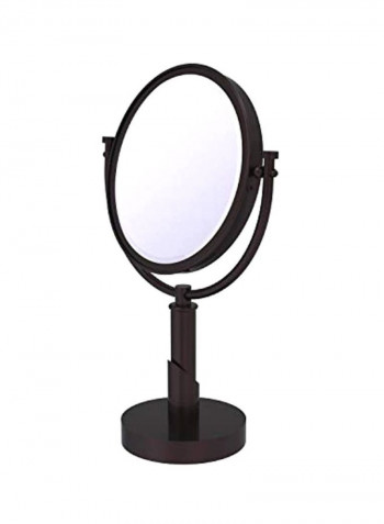 Brass Make-Up Mirror Black 8x8x15inch