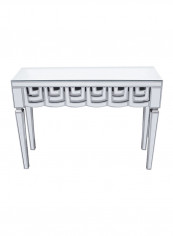 Hillary Console With Mirror Set Silver 35x75x100centimeter