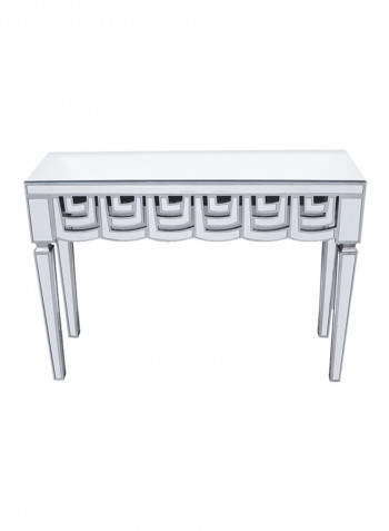 Hillary Console With Mirror Set Silver 35x75x100centimeter