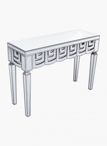 Hillary Console With Mirror Set Silver 35x75x100centimeter