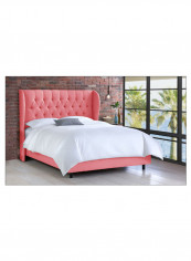Tufted Upholstered Bed Without Mattress Petal 160 x 200centimeter