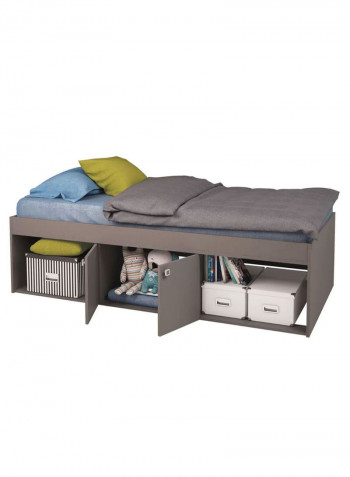 Kidsaw Storage Single Bed Without Mattress Grey