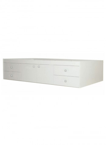 Kidsaw Storage Single Bed Without Mattress White