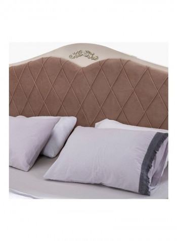 Isabella Comfortable Bed White 208x122x199.6centimeter