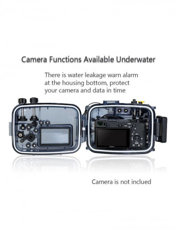 Waterproof Camera Housing Case For Sony A6000/A6300/A6500 Black