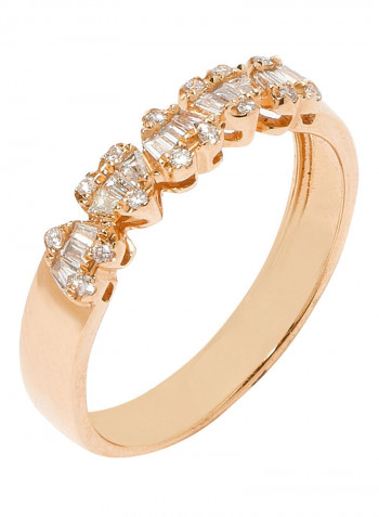 18K Gold Exquisite Design Diamond Ring