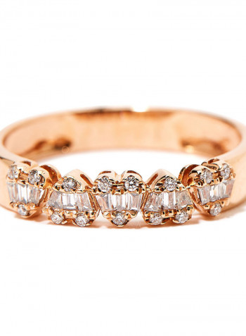 18K Gold Exquisite Design Diamond Ring