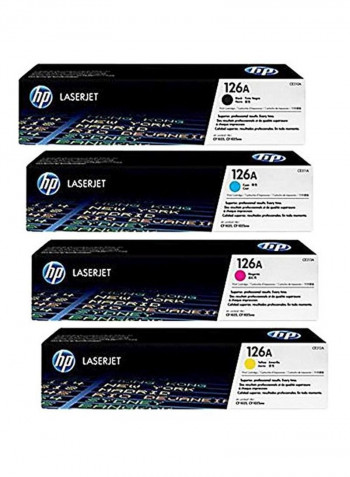 4-Piece Toner Cartridge Multicolour