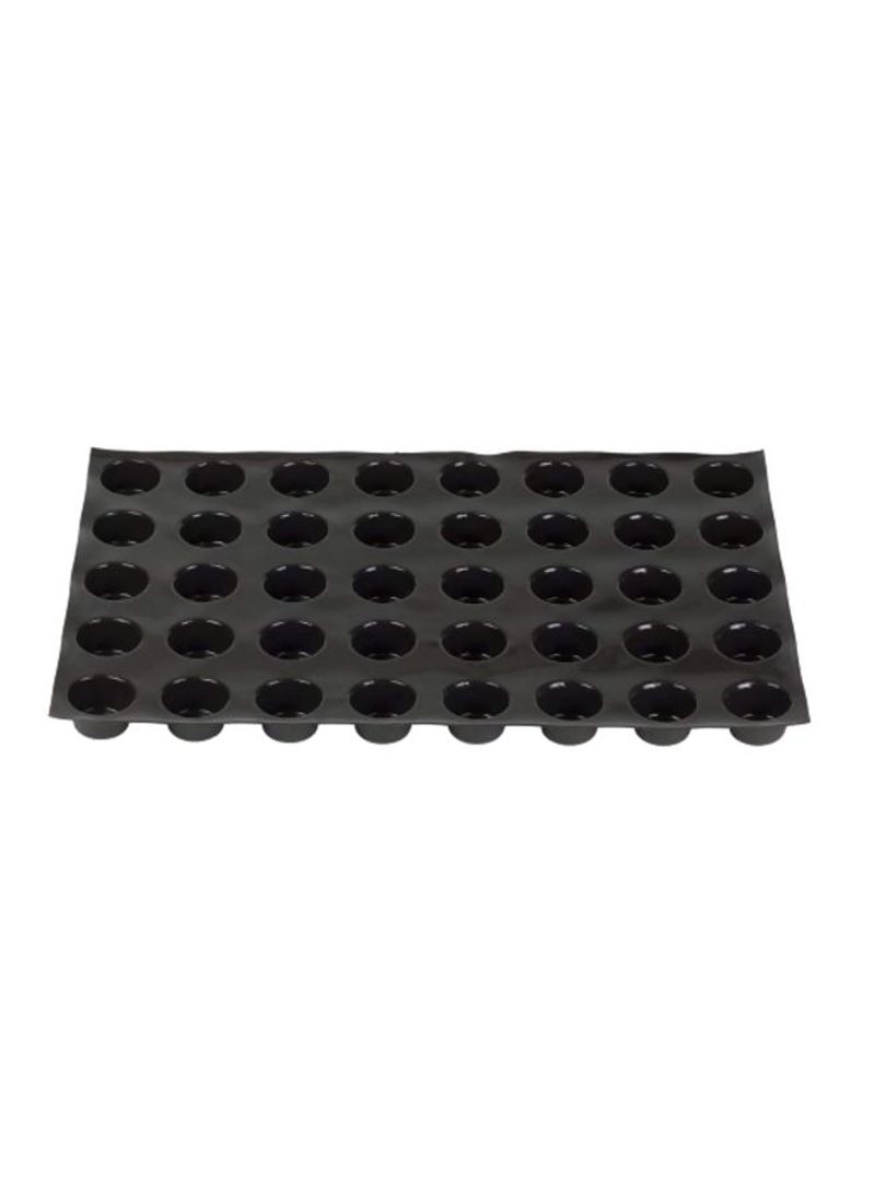 40-Piece Flexipan Muffin Pan With Molds Black 26x18x1.1inch