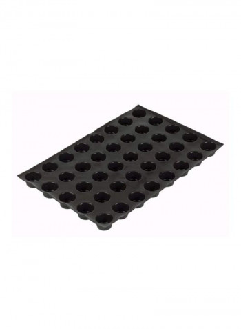 40-Piece Flexipan Muffin Pan With Molds Black 26x18x1.1inch