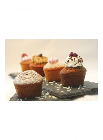 40-Piece Flexipan Muffin Pan With Molds Black 26x18x1.1inch