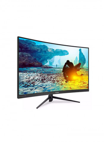 31.5-Inch Full HD Curved LCD Display Monitor Black