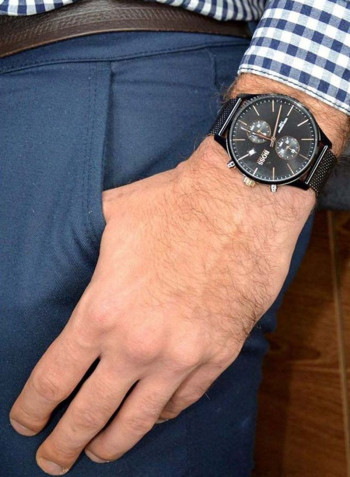 Men's Metal Analog Wrist Watch