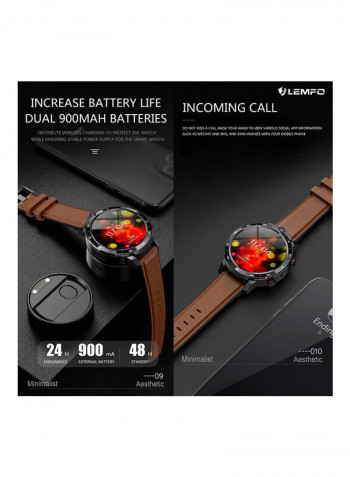 LEM12 Pro Smart Watch Brown