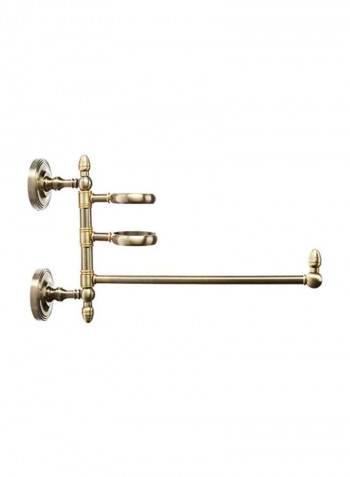 Prestige Regal Collection Brass Hair Dryer Holder Antique Brass 15x7x9inch