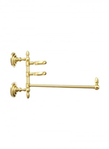 Que New Collection Hair Dryer Holder And Organizer Black/Gold