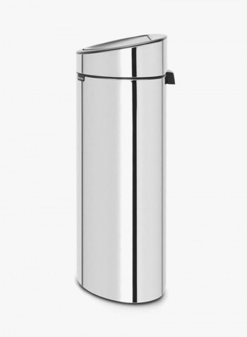 Touchbin Next Garbage Bin Brilliant Steel 40L