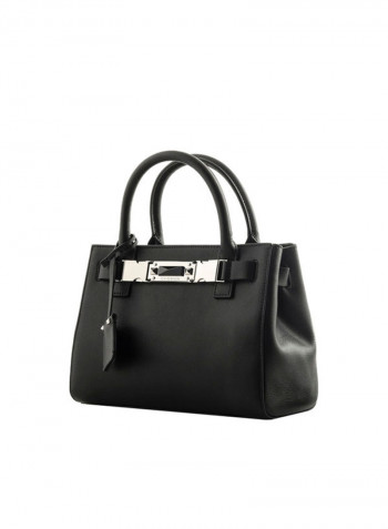 Strong Leather Bag أسود