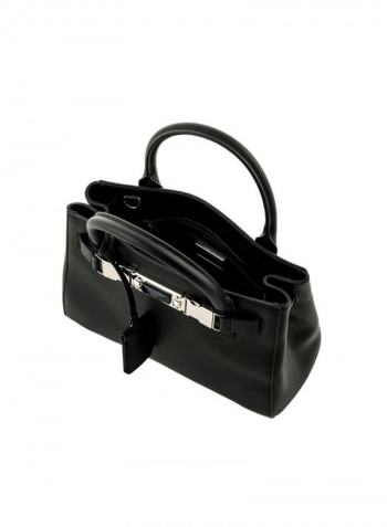 Strong Leather Bag أسود