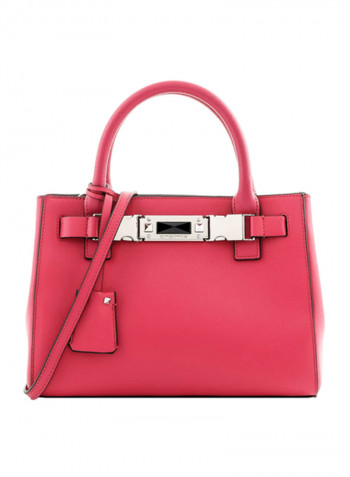 Strong Leather Bag وردي