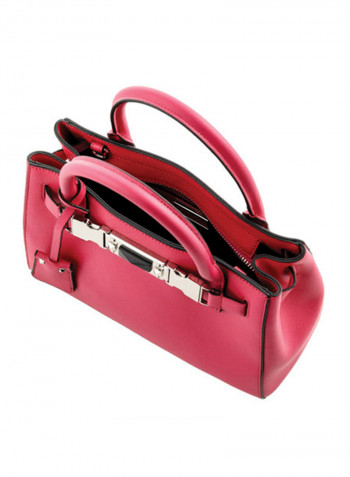 Strong Leather Bag وردي