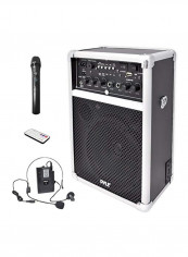 Portable PA Stereo Sound System PWMA170 Black/Silver