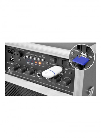 Portable PA Stereo Sound System PWMA170 Black/Silver