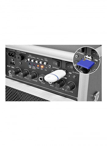 Portable PA Stereo Sound System PWMA170 Black/Silver