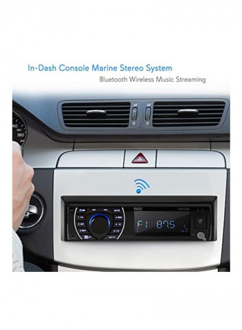Bluetooth Marine Stereo Receiver And Speaker Kit B06XD95K98 Black