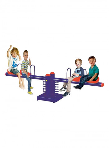 RW-15231 Kids Spring Rider 4 Seat Seesaw