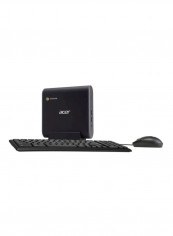 Chromebox Mini PC, Celeron 3867U Processor/4GB RAM/32GB SSD/Chrome OS With Keyboard And Mouse Black