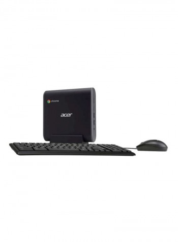 Chromebox Mini PC, Celeron 3867U Processor/4GB RAM/32GB SSD/Chrome OS With Keyboard And Mouse Black