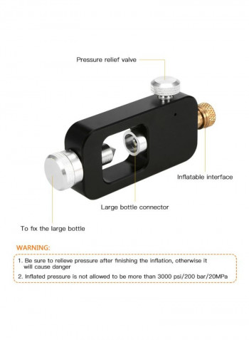 Scuba Oxygen Cylinder With Equipment Set 34x12x29.5centimeter