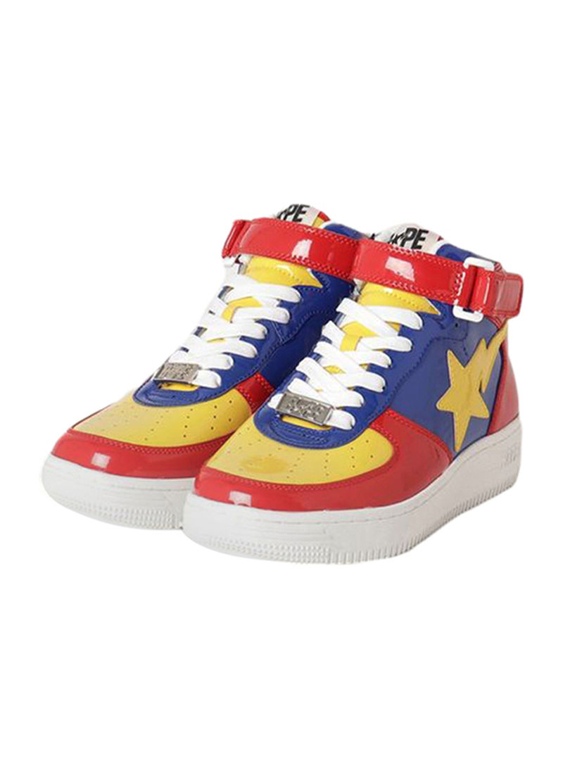 STA Lace-up Sneakers Red/Blue/Yellow