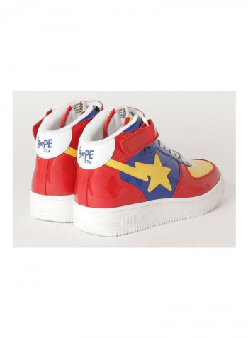 STA Lace-up Sneakers Red/Blue/Yellow