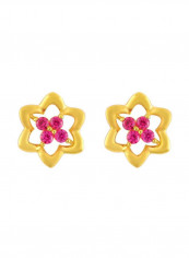 22 Karat Yellow Gold Stud Earrings