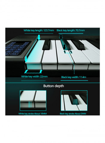 Portable 88 Key Splicing Piano